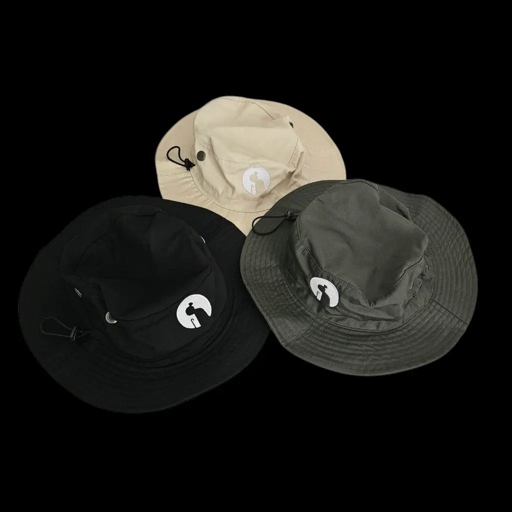 Babcia Stenia - Bucket Hat - Black Khaki Champagne 2.webp
