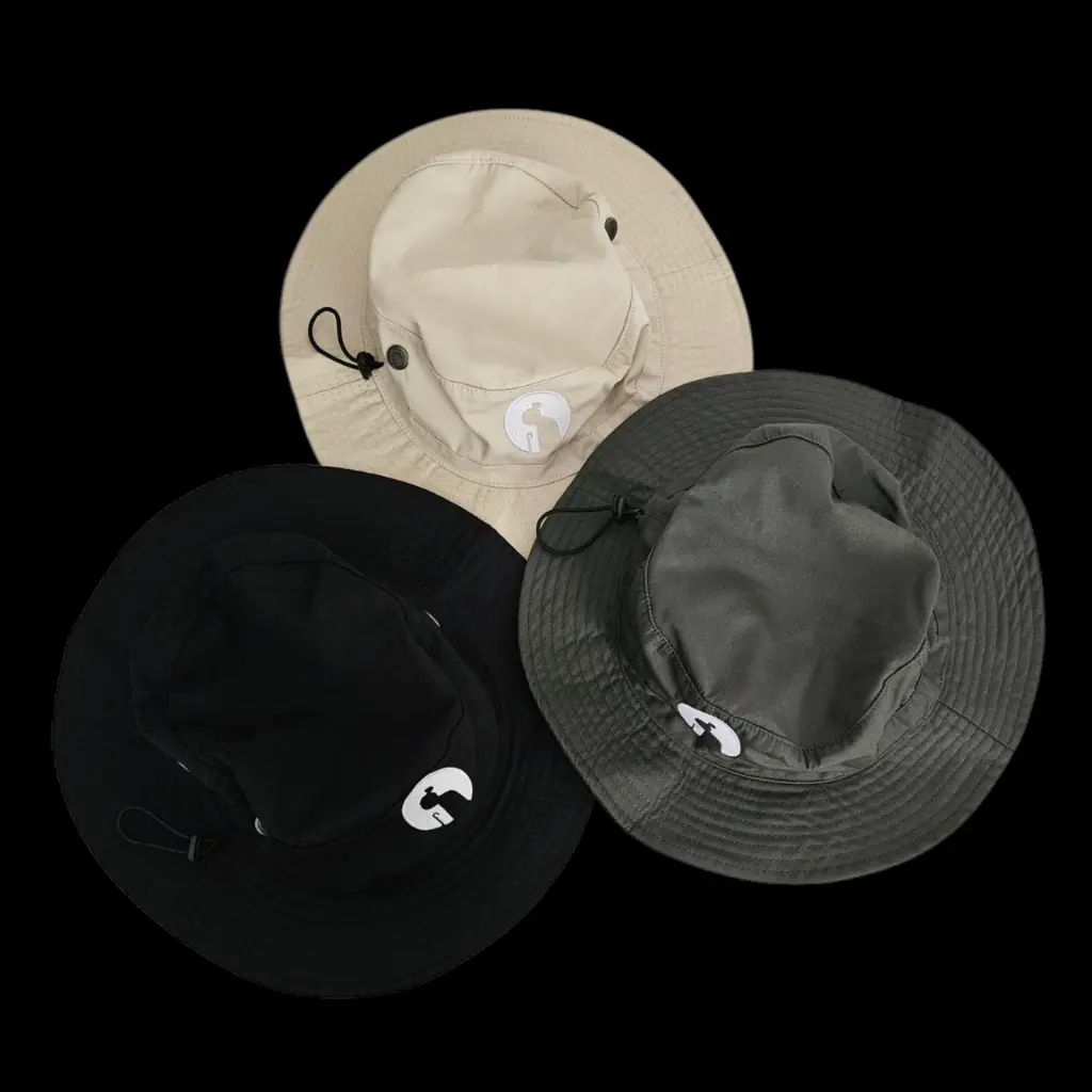 Babcia Stenia - Bucket Hat - Black Khaki Champagne 1.webp